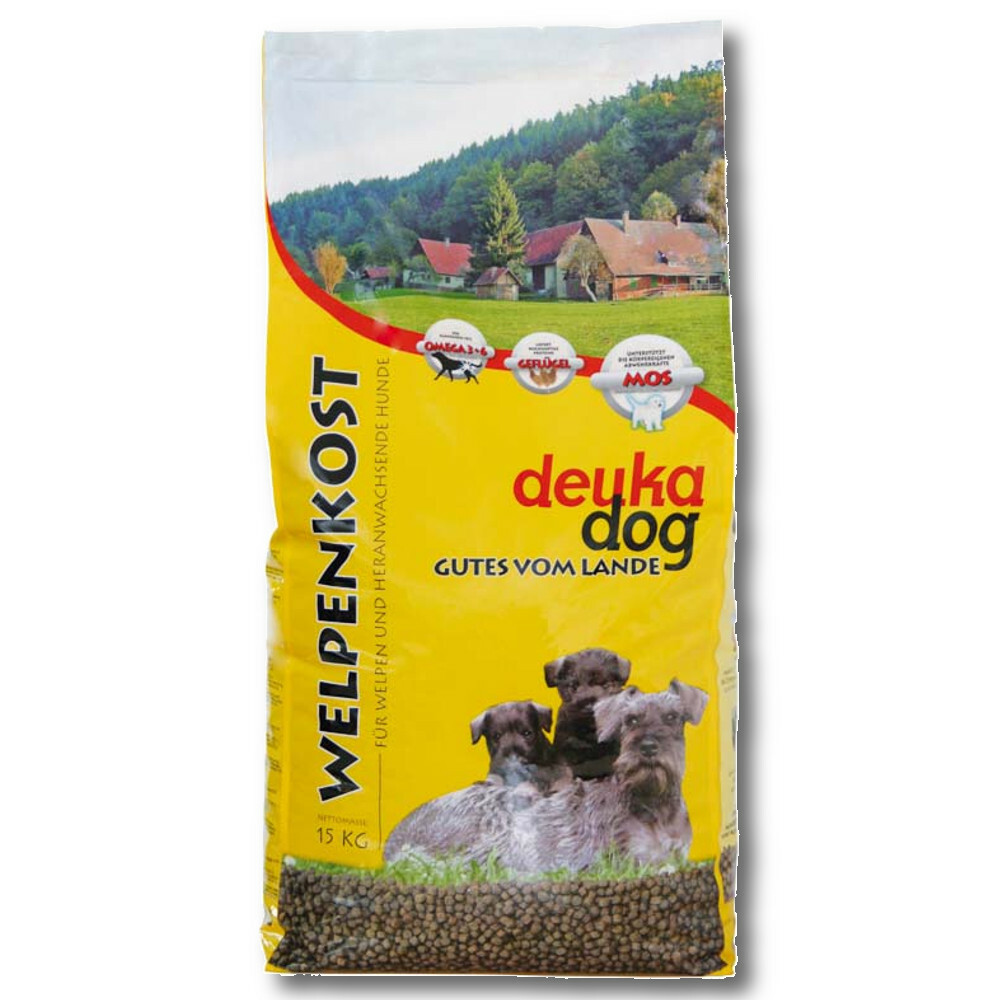 Nourriture pour chiots Deuka Dog Welpenkost sac de 15 kg
