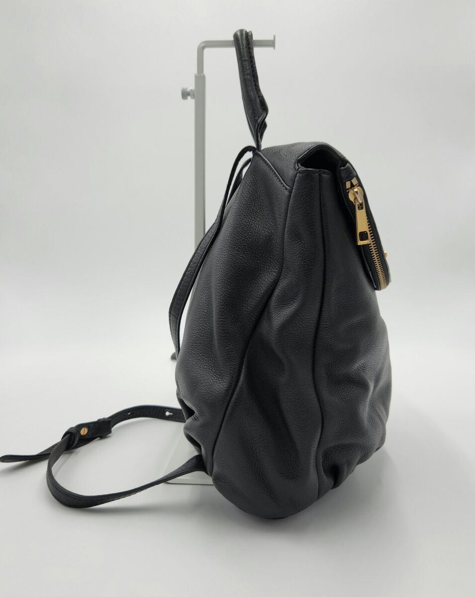 Marc Jacobs New York Black Pebbled Leather Backpack w Marc Jacobs New York Black Pebbled Leather Backpack w