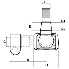 Verstellbare Traktor-Spurstange Mit Konus 17,5-19 Mm – M16x1,5, Länge 450-700 Mm, Universal