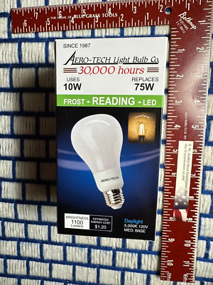 4 new 10W A21 LED 75W Light bulb 10 watt = 75 watt white 5000K