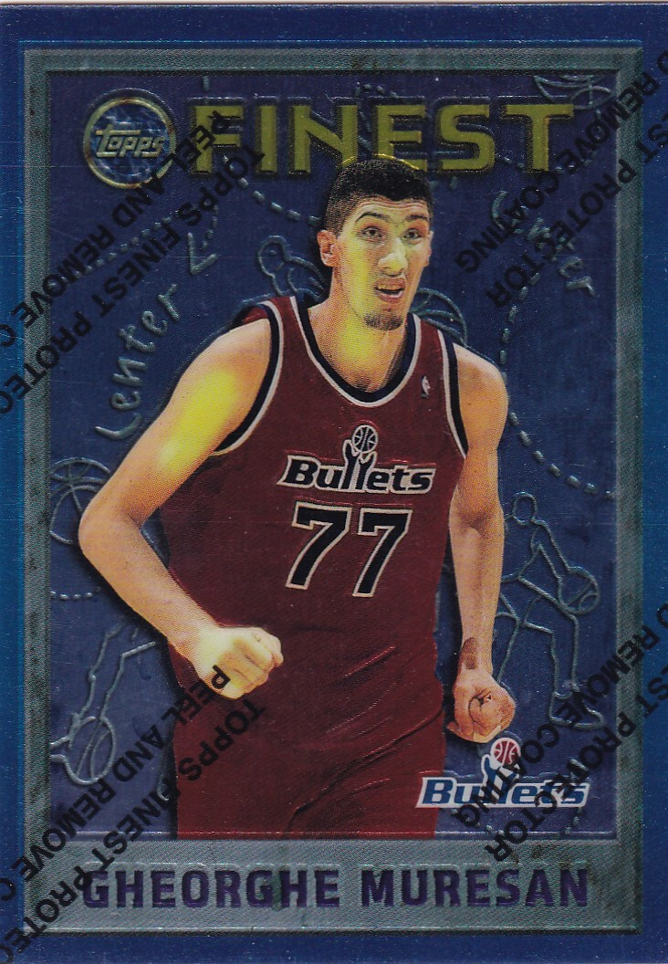 1995-96 Finest w/coating Gheorghe Muresan #46 # Washington Bullets