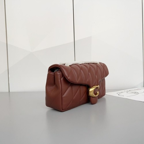 COACH Tabby 26 Shoulder Bag CP150 Quilted Dark Brown Women's Bag Outlet New - Picture 4 of 9