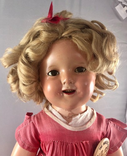 18" Antique American Composition Shirley Temple Doll! Adorable! 18005 - Picture 2 of 12