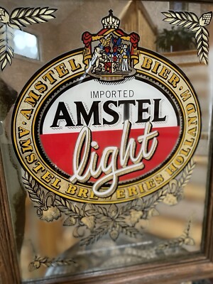 RARE AMSTEL LIGHT IMPORTED BEER SIGN VINTAGE - NEW 