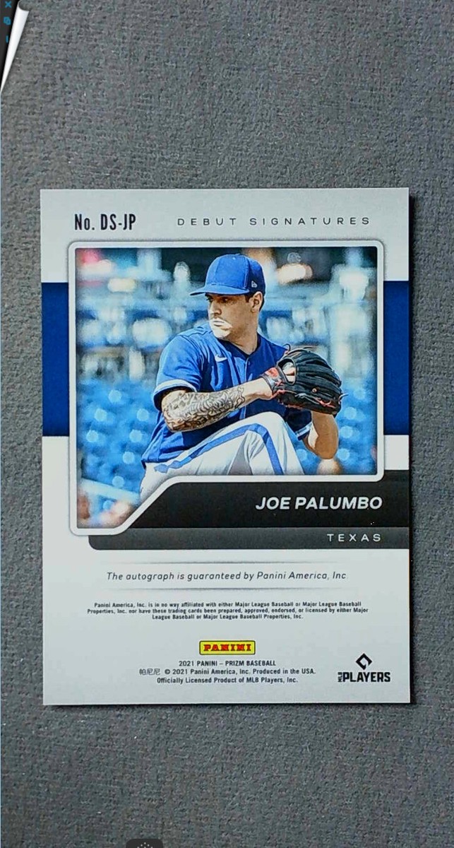ジンボム サインポラ 2021 Panini Prizm Debut Signatures Autograph #DS-JP Joe Palumbo