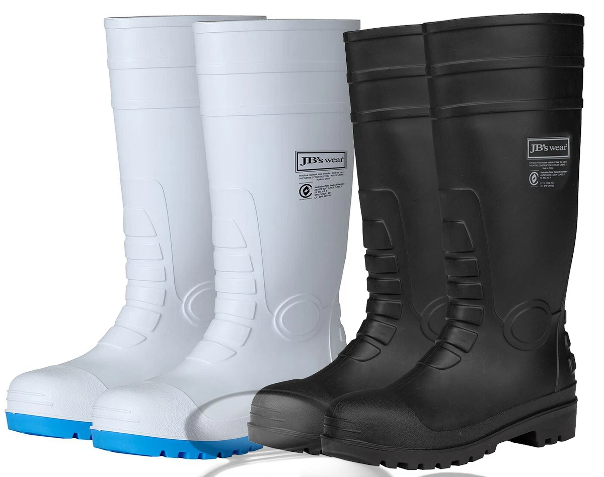 Gumboots with outlet steel toe cap