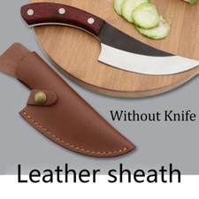 Cover Chef Butcher Kitchen Tools Full Tang Handle PU Leather Knife Sheath