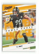 TJ WATT #ph-18 /299 2022 PANINI PRESTIGE STEELERS POWER HOUSE READ