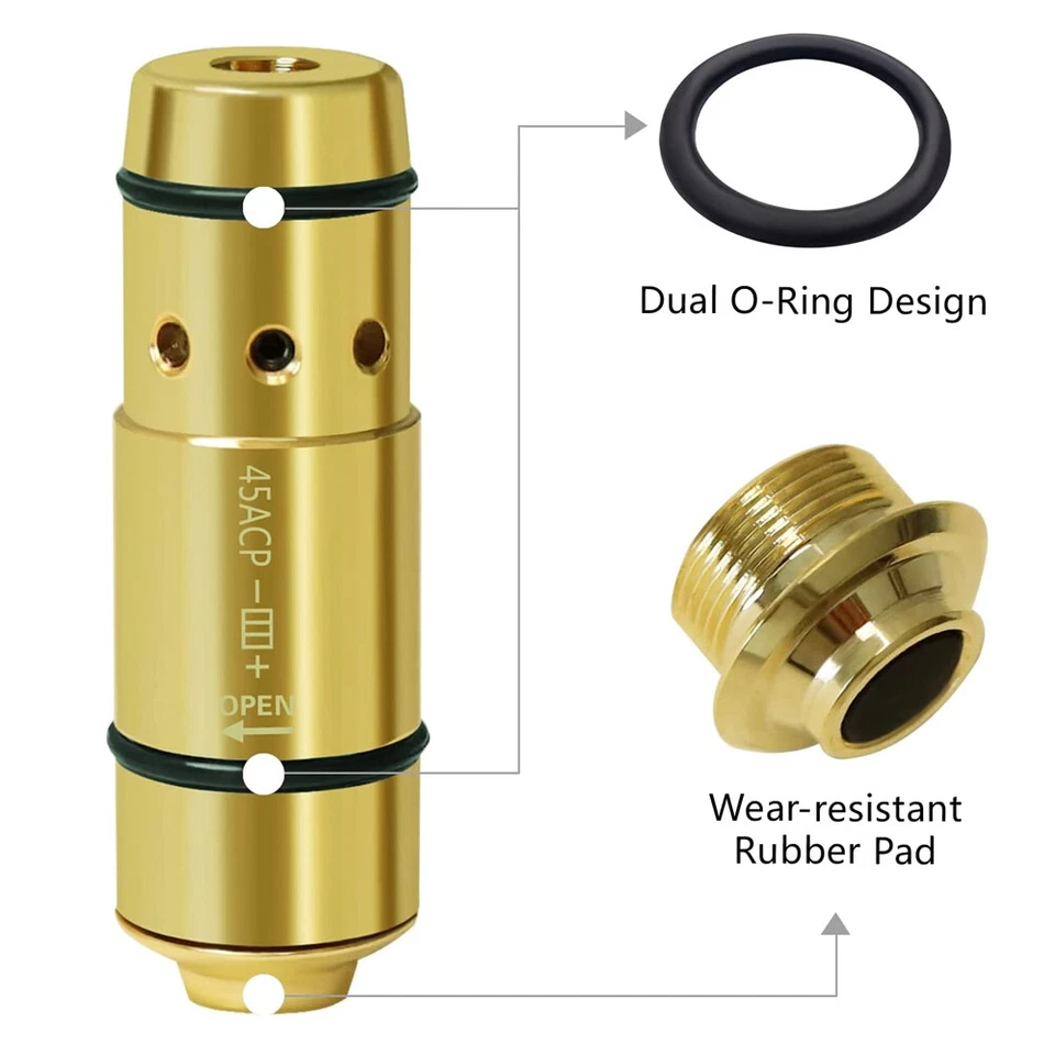 .45 ACP Red Laser Dry Fire Training Shooting Simulator Bullet Trainer Cartridge - Image 4 of 4