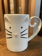 EVERYDAY LIVING Heavy Duty CAT FACE 16 oz COFFEE MUG