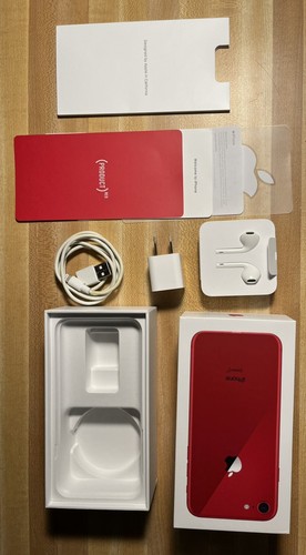 ORIGINAL Apple iPhone 8 Red 64gb EMPTY BOX With Accessories, Instructions - Zdjęcie 3 z 3