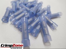 16-14 Nylon Butt Splice Connectors - BLUE - 25 PCS