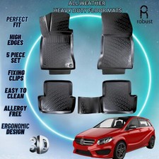 Custom Floor Mats Fits Mercedes B-class 2011-2018 Tpe Rubber All Weather Liners Custom Floor Mats Fits Mercedes B-class 2011-2018 Tpe Rubber All Weather Liners