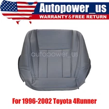 For 2000-2002 Toyota 4Runner Front Driver Side Bottom Leather Seat Cover Gray
