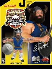 In Stock KWK Kayfabe Heroes Yellow Card Deluxe Berzerker - Retro Hasbro WWF WWE