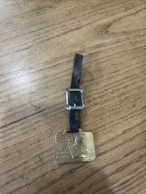 Vintage Pocket Watch Fob ESCO Dragline Digging Buckets Double Sided