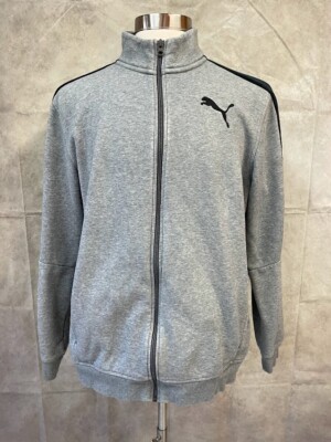 PUMA Men's Active Full Zip Jacket Gray Size L