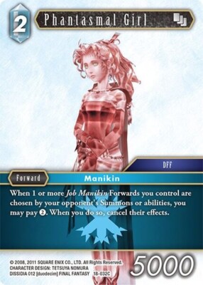 Phantasmal Girl Foil - 18-032C NM - Final Fantasy