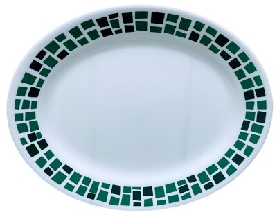 Precious Colours Emerald Green 9''  Oval Plate Corelle Joy Mangano