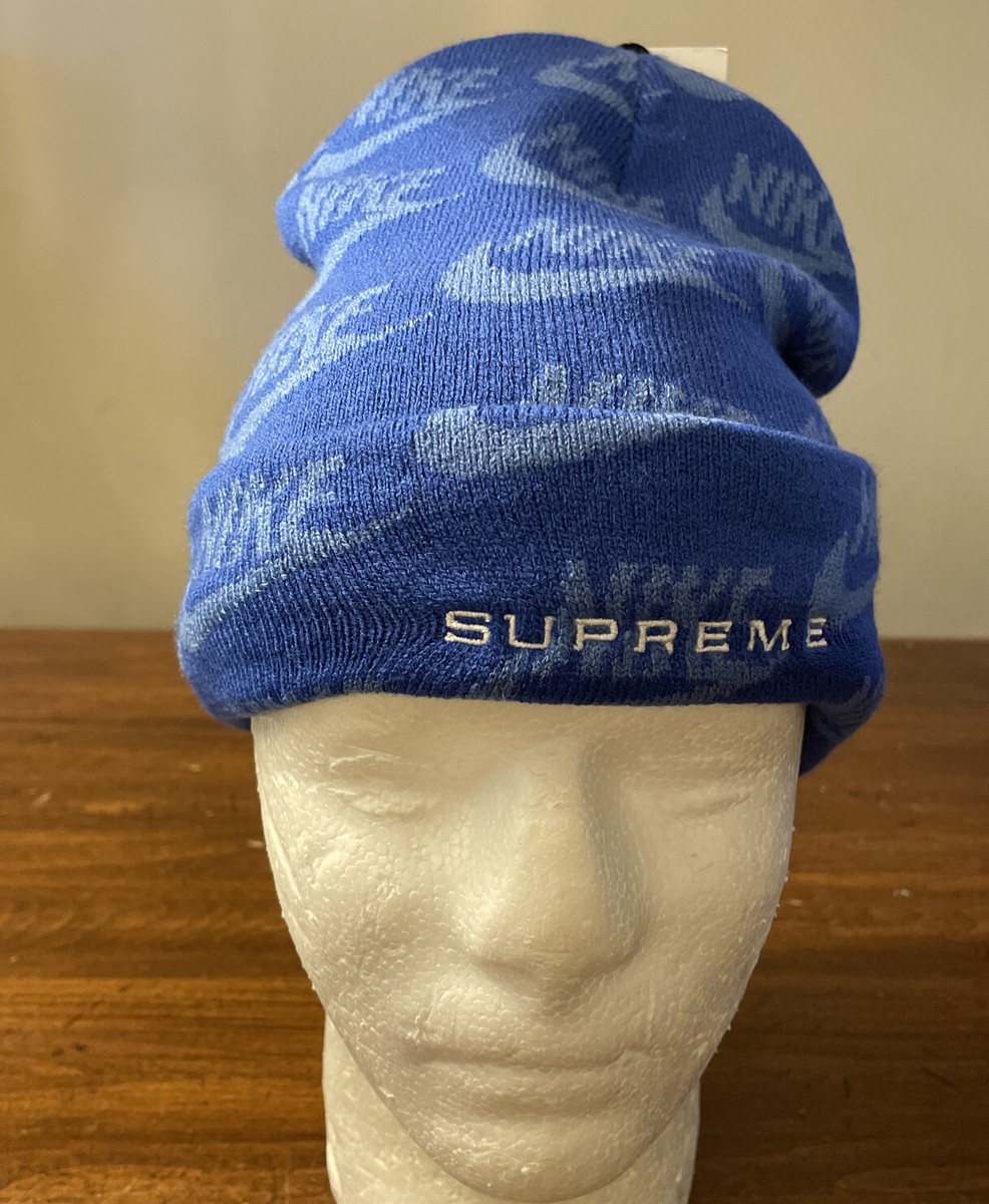 supreme nike jacquard beanie
