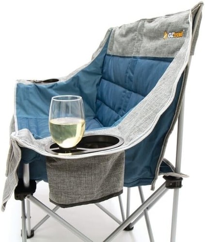 OZtrail Double 2-Seater Galaxy Moon Outdoor Camping Chair Cup Holders Portable - Picture 4 of 5