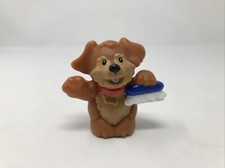 Fisher Price Little People Car Wash Brown Dog Brush Puppy