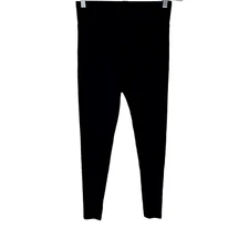 LOGO Layers by Lori Goldstein Petite Knit Pull-On Ankle Leggings Black PXXS Size