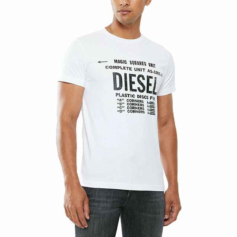 diesel mens white t shirt