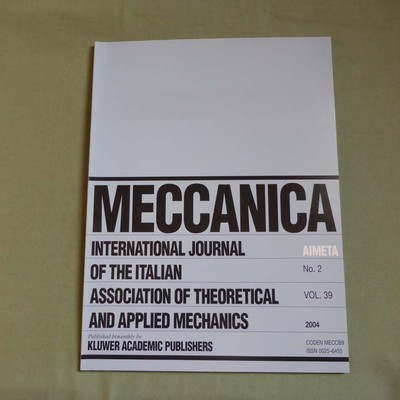 Meccanica 39_2 2004_International Journal of Theoretical and Applied Mechanics