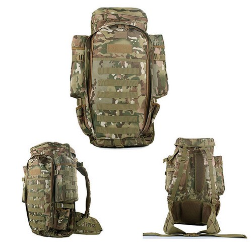 75L großer Camping Wander Rucksack Tactical Gewehrtasche Army Molle Bag Daypacks - Bild 12 von 25