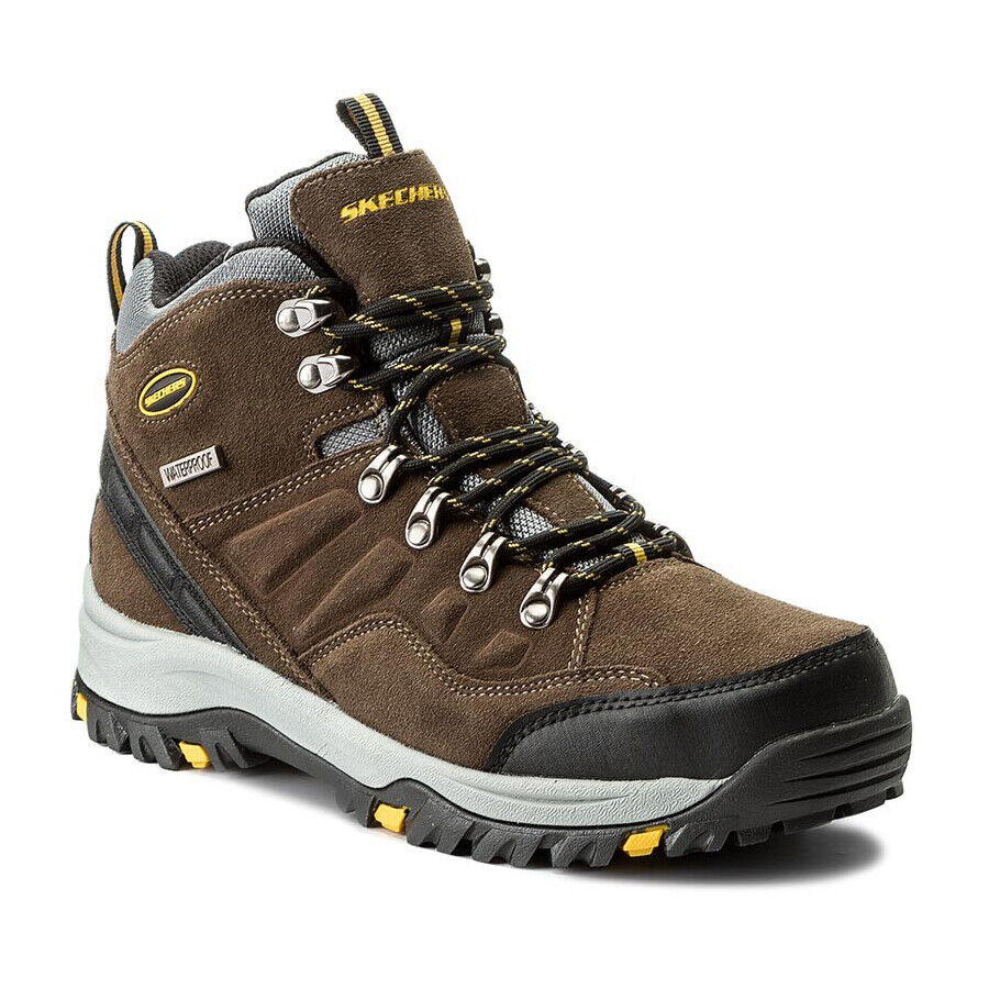 Skechers Men's Relaxed Fit Relment Pelmo Lace Up Waterproof Hiking Boot 