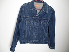 Levi Strauss 70506-0216 4 pocket USA made Vintage denim blue jean jacket 42R EUC