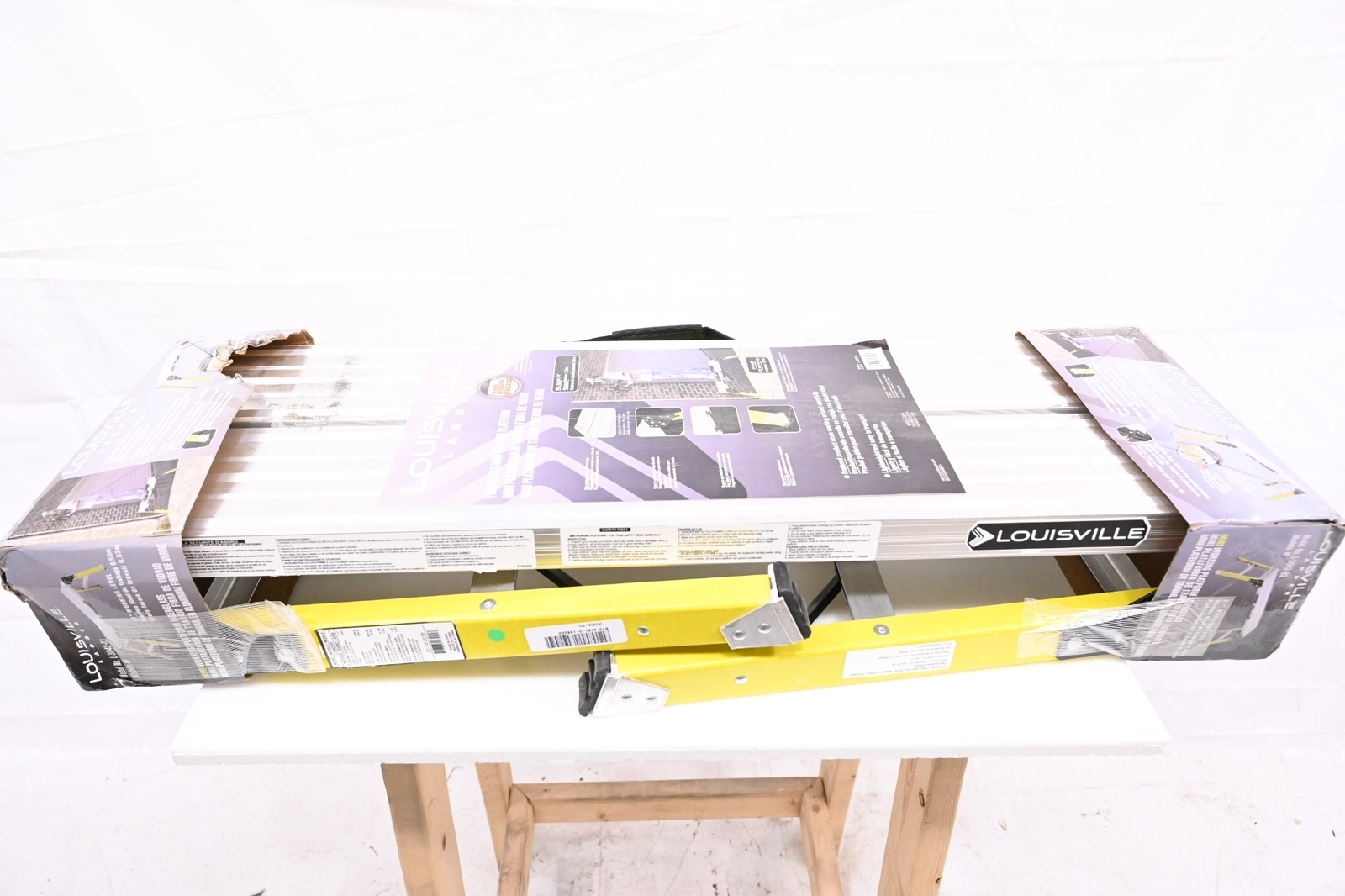 Louisville Fiberglass Mini Working Platform Step Stool 300 LB Cap