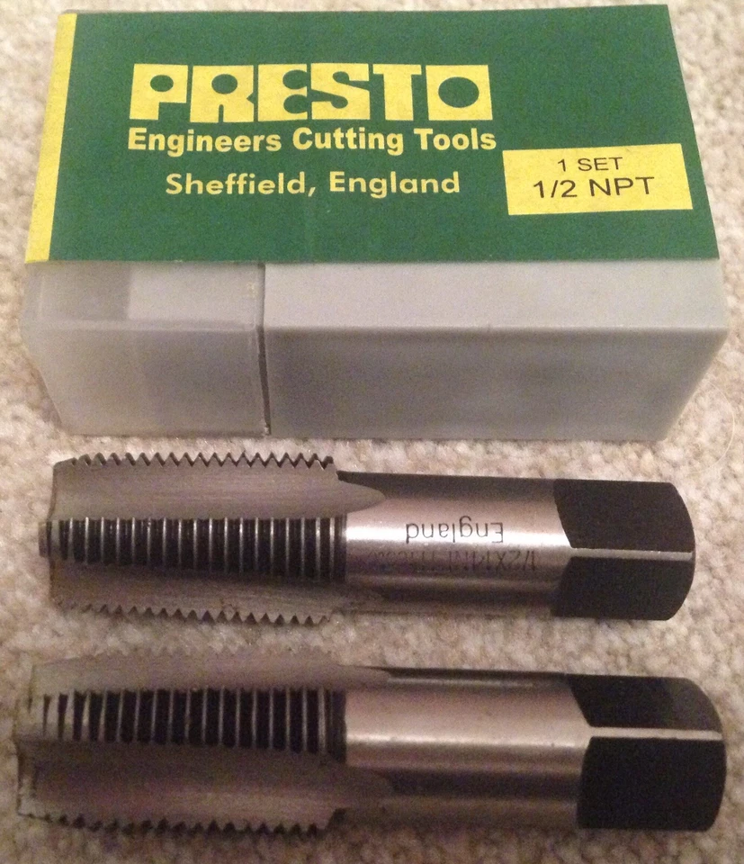 Presto 1/2" NPT Carbon Steel, (2 Taps) Set (12.7 mm) Carbon Steel