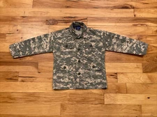 Propper Military Camo Tactical Long Sleeve Button Up Shirt Youth Kid Boys Size 8