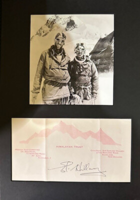 Edmund Hillary, Autogramme_Bergsteiger, als erster Mensch auf dem Mount Everest