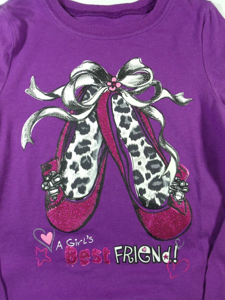 TCP Púrpura Leopardo Estampado Ballet Top Leopardo Burbuja Falda Talla 5/6 Conjunto Lote G2 Foto 2 de 4