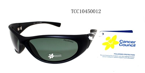 Cancer Council Men Sports Polarised Sunglasses Logan Black Matt Black Active - Picture 1 of 1