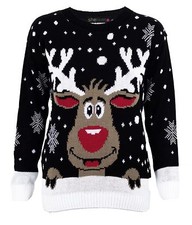NEW CHILDREN KIDS REINDEER XMAS JUMPER SNOWFLAKE SANTA SWEATER