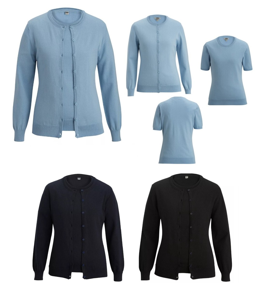 LADIES LIGHTWEIGHT COTTON BLEND TWIN SET, SHORT SLEEVE SHELL