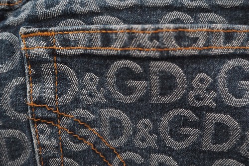 Vintage DOLCE & GABBANA Jeans Hose Damen Skinny Denim Monogram Hose 00s - Bild 4 von 10