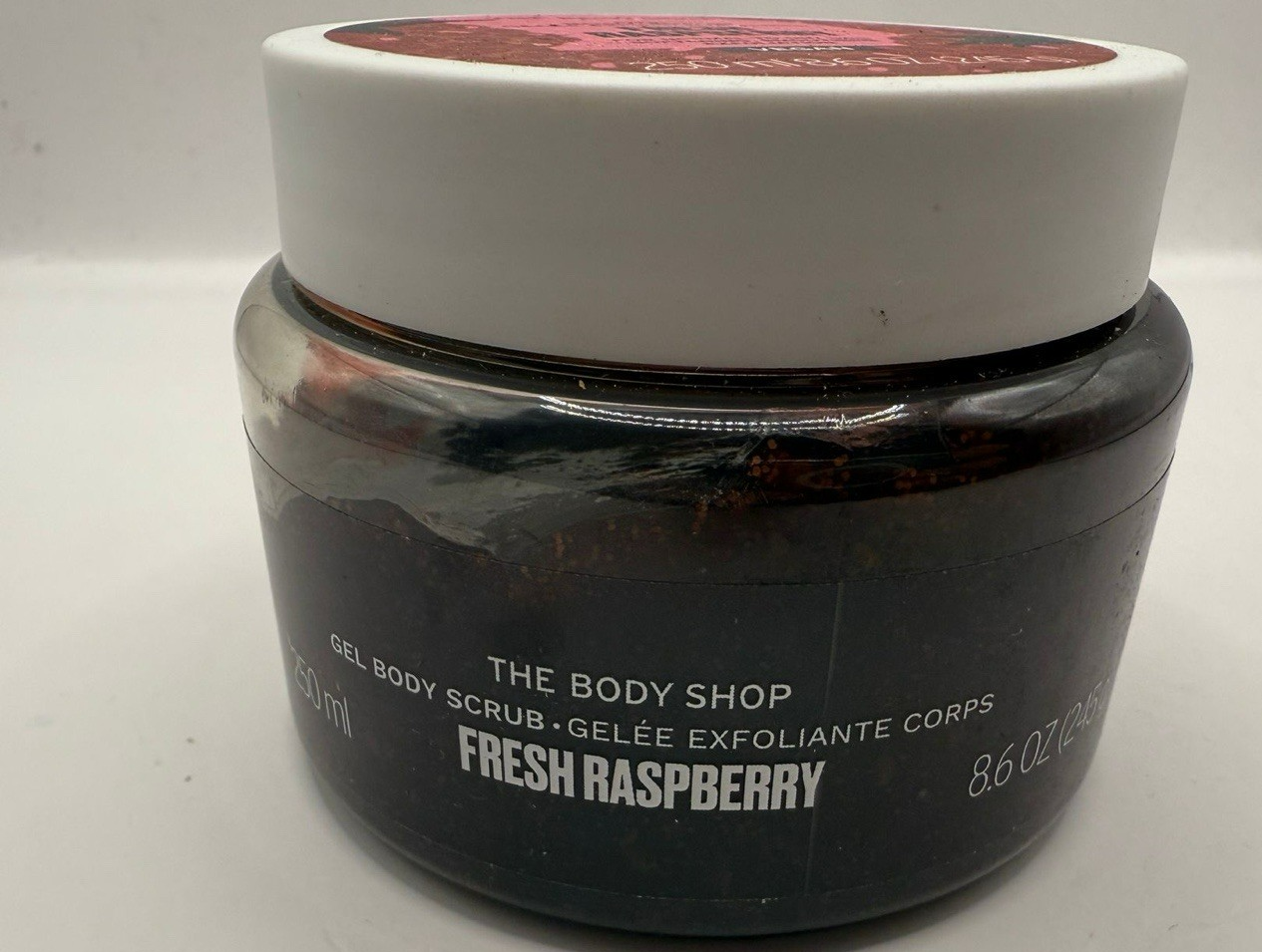 The Body Shop Fresh Raspberry Exfoliating Gel Body Scrub 250ml Softening