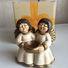 Thun Coppia Di Angeli Avorio Con Ciotola Porta candela ,Scatola Originale