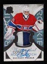 2015-16 Upper Deck The Cup Rookie 14/249 Zachary Fucale #175 Patch Auto b9z
