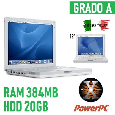 PC APPLE iBOOK G3 EARLY 2001 M6497 RETRO VINTAGE ALT KOLLEKTION TRAGBAR