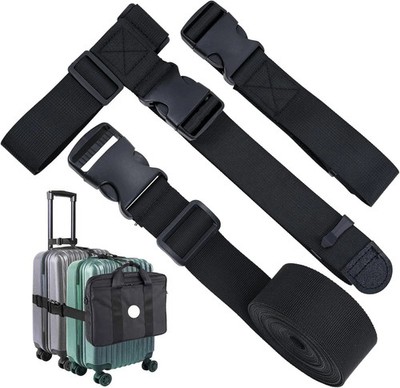 Add a Bag Luggage Strap - Heavy Duty Adjustable Suitcase Belt - Travel Accessory