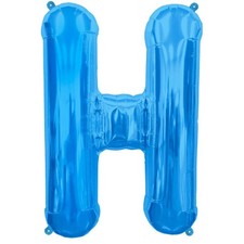 Northstar Letter H Blue 34" Foil Balloon Packaged 
