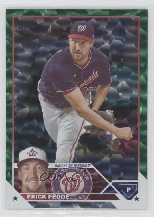 2023 Topps Series 1 Green Foil 55/499 Erick Fedde #258 03mf