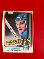 1981-82 O-Pee-Chee OPC #226 Ed Johnstone - New York Rangers NRMT