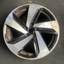 Volkswagen Machined Black Golf Gti Wheel 18x7.5 2019-2021 Oem Alloy 70056